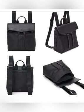Botkier Trigger Nylon mini backpack Black Compact Top-Flap